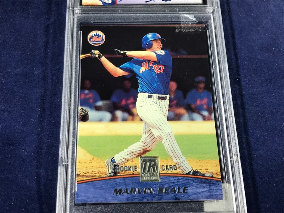 G2-14 MARVIN SEALE NEY YORK METS 2001 TOPPS RESERVE SIGNED ROOKIE PA GRADED 8 - Image 3 of 4