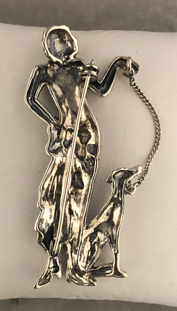 Awesome Large Vintage Solid Sterling Silver Marca… - image 4