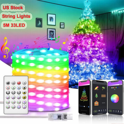 Smart LED String Lights APP Control Fairy Lamp for Home Outdoor Party ...