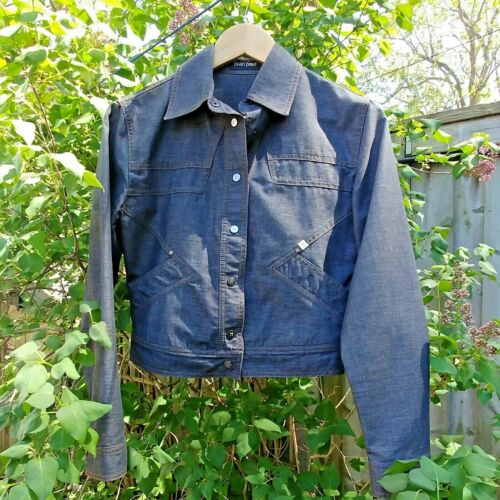 Vintage Jean Gaultier Freiheit 11 cropped denim jean jacket