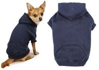 Navy Blue Dog Hoodies High Quality Cotton Blend Kangaroo Pocket Dogs Sweatshirt Navy Blue Dog Hoodies High Quality Cotton Blend Kangaroo Pocket Dogs Sweatshirt