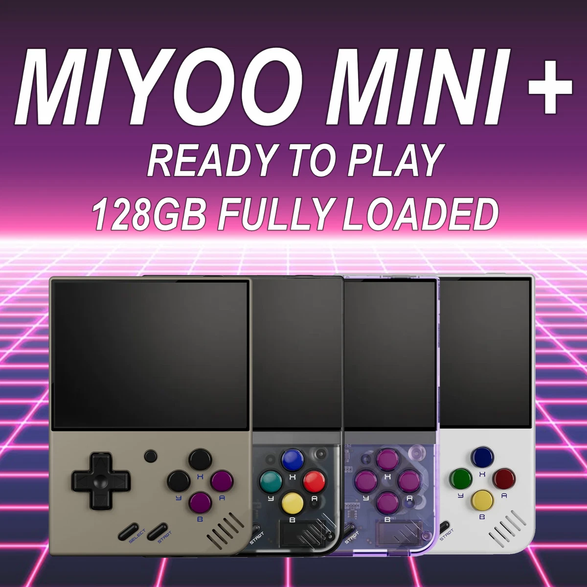 Miyoo Mini Plus + Handheld Console with Samsung 128GB Ready to