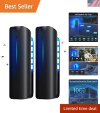 Advanced Indoor Flying Insect Trap Set - Night Light & 20 Reusable Glue Boards