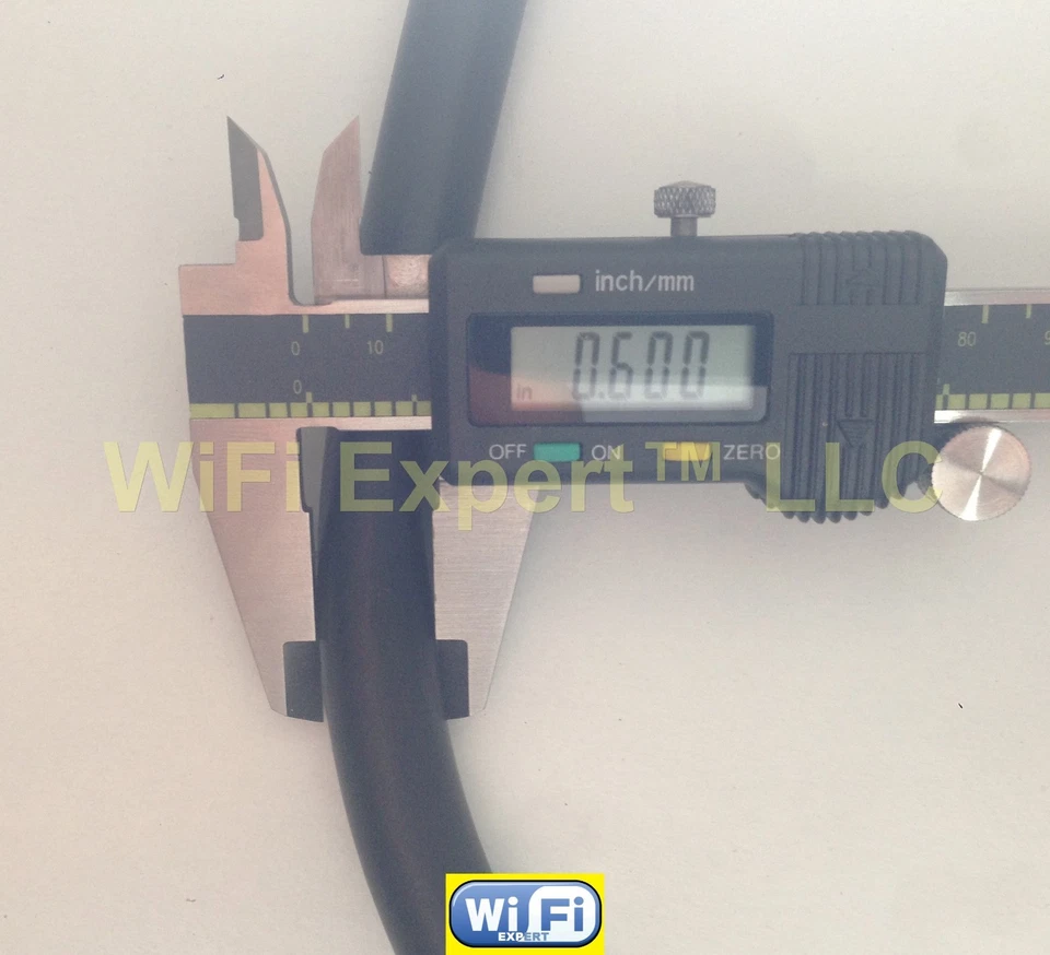 50-200' TIMES® LMR600UF LOW LOSS FLEX COAX RF CABLE N TYPE Male Female to M/F - Image 3 of 3