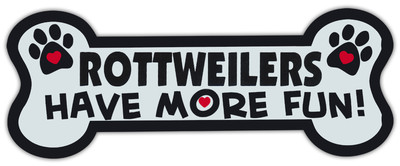 Dog Bone Shaped Magnets: Rottweilers Have More Fun! | Cars, Trucks, Mailboxes