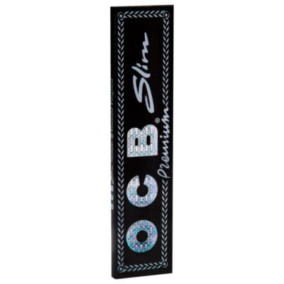 OCB Drehpapier Schwarz Premium Long Slim Papers Blättchen (50 Hefte x 32 Blatt)