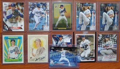 Los Angeles Dodgers Rookie Card Lot of 11. Buehler, Uriah, May, Lux