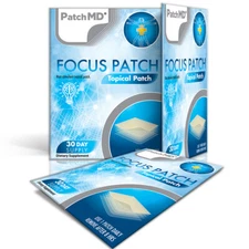 PatchMD Focus Plus Topical Patch 30 Day brain health ADHD New Version