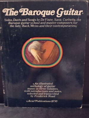 The Baroque Guitar Vintage Classical Songbook Solos Duets De Visee Sanz Corbetta