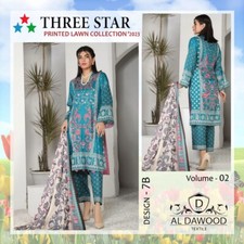 Pakistani Lawn Salwar Kameez With Free Stitching And Free Delivery.