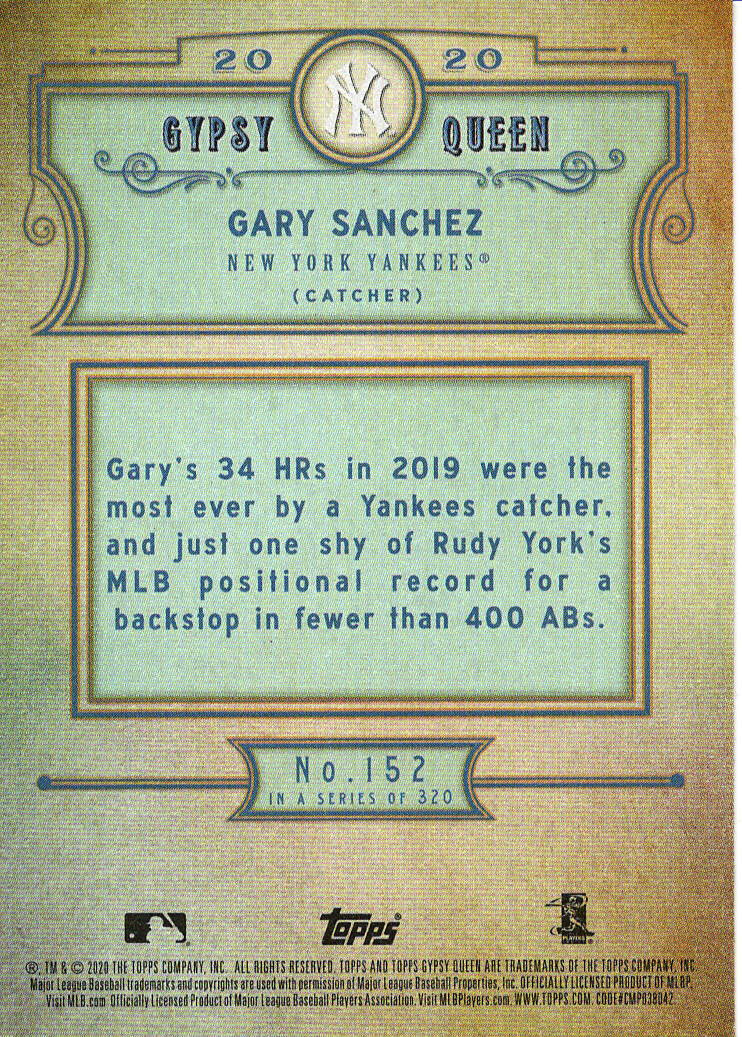 2020 Topps Gypsy Queen Baseball Base Set (YOU PICK) - Picture 88 of 142