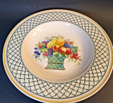 Vilroy & Boch Basket pattern Deep round platter 12.75" wide