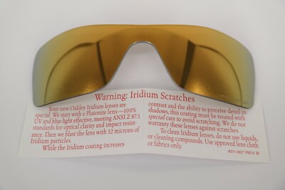 NEW Oakley BATWOLF OO9101 24K IRIDIUM POLARIZED Replacement Lens Authentic RARE