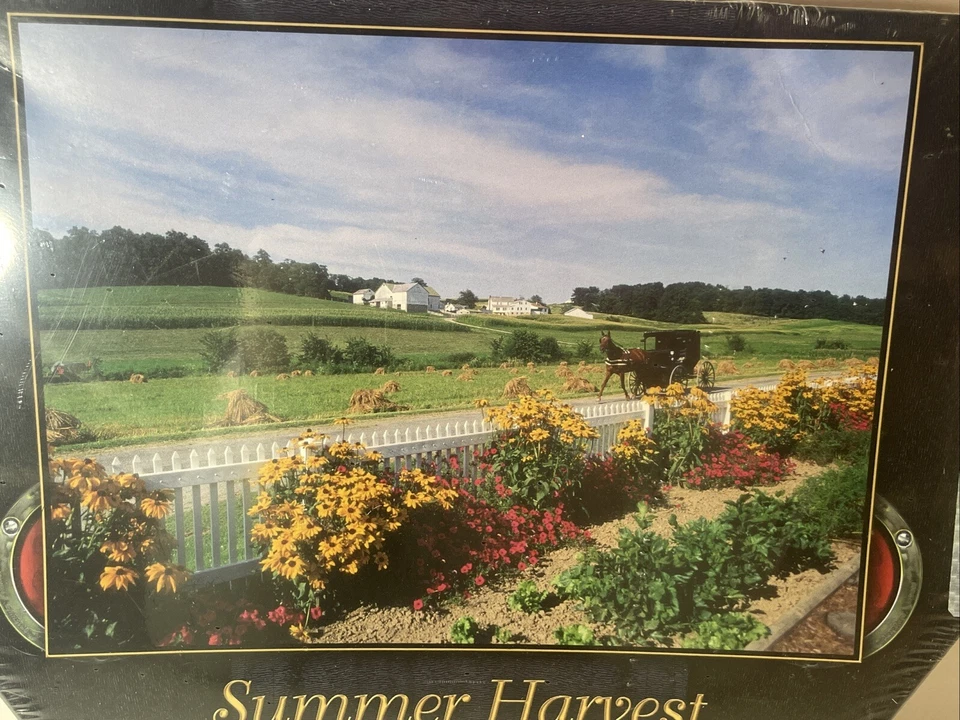 Rompecabezas Summer Harvest Amish Country Doyle Yoder escena 1000 piezas nuevo sellado Foto 3 de 4