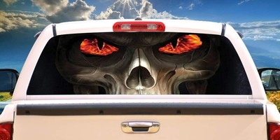 Evil Reaper Rear Window Graphic Truck View Thru Vinyl Decal HD Graphics Profe...