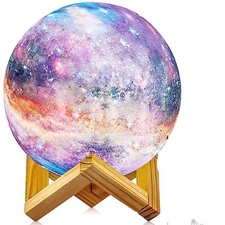 3D Moon Night Light Table Lamp USB Charging Remote Touch Control Home Decor Gift