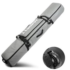 Snowboard Bag with Wheels,Heavy Duty 600D Polyester Oxford Wear 160CM GREY