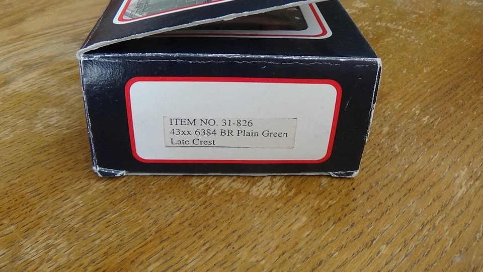 BACHMANN 31-826 OO GAUGE BR Plain Green CLASS 43xx 2-6-0 TENDER LOCO No. 6384 - Image 3 of 4