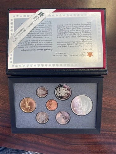 1991 Royal Canadian Mint Proof Set .500 Silver Dollar
