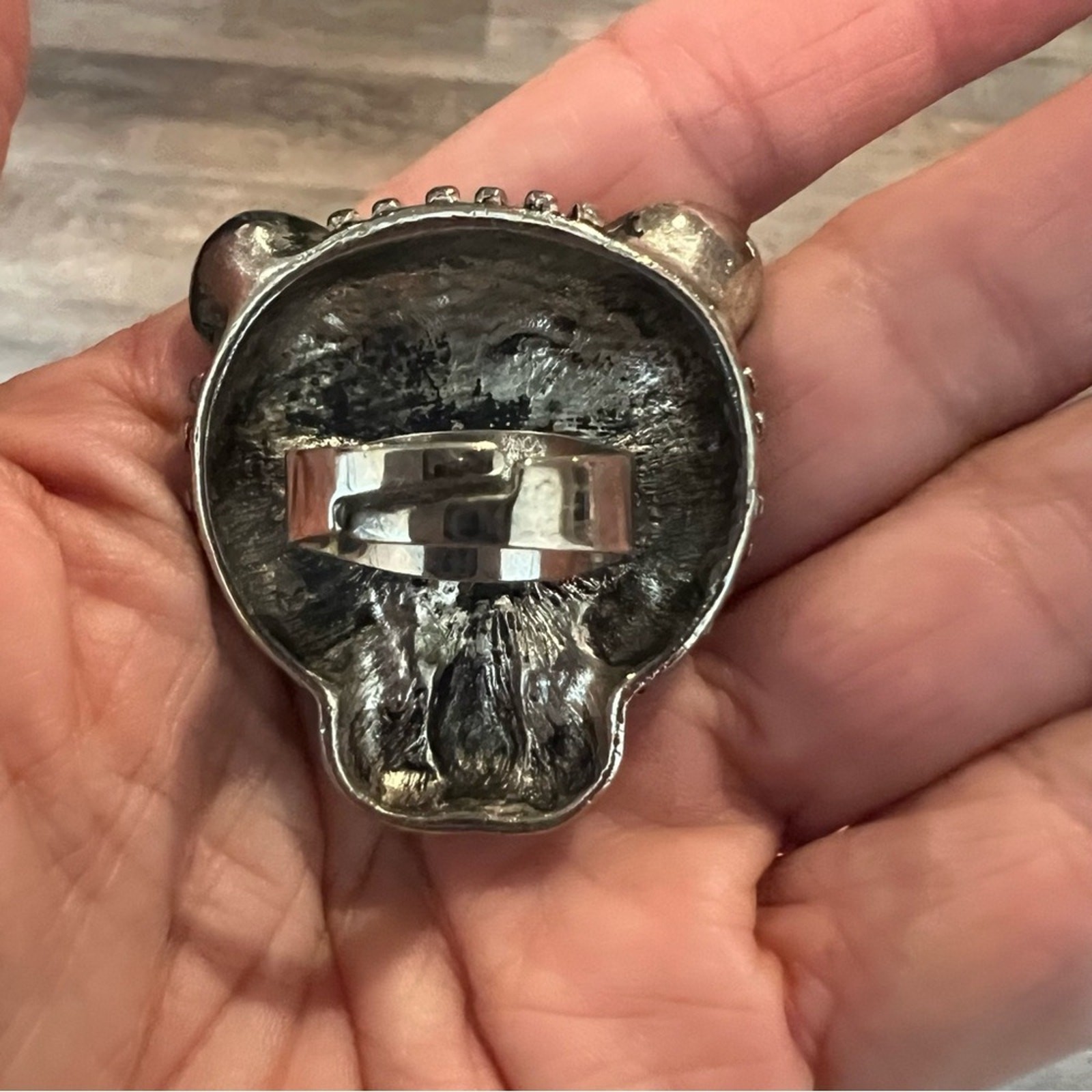 Silver Leopard Panther Statement Ring adjustable … - image 4