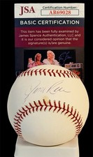 JIM RICE AUTOGRAPHED SIGNED OMLB BASEBALL JSA COA BOSTON RED SOX