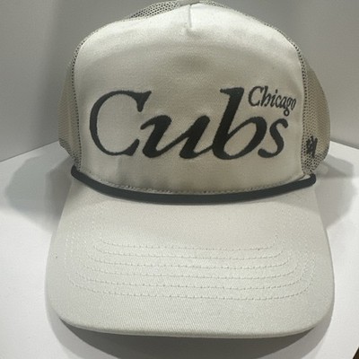 Chicago Cubs  47 Brand Snapback Hat Trucker Baseball Cap Script Logo