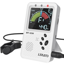 LEKATO Electric Metronome LCD Tone Generator Tuner fr Guitar Bass Violin Ukulele