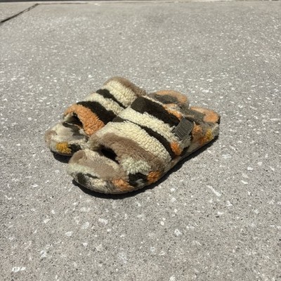 UGG Fluff You Collage Slippers Unisex Size 12 Multicolor Slippers