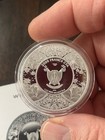 2023 DURGA / GODDESS / LION / INDIA - 1 OZ .999 PURE SILVER COIN WITH COA — photo 4
