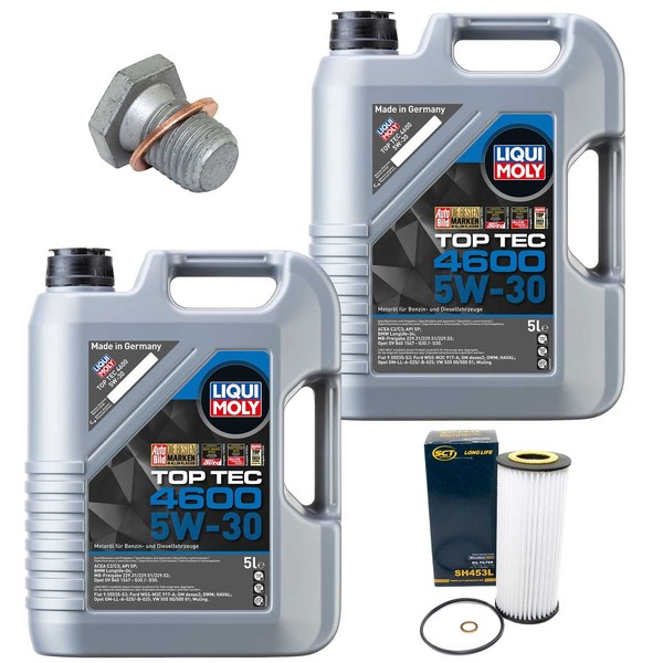 MotoröL Filter Set 4600 5W-30 10 Liter + Schraube FüR BMW 7Er 745D E65 E66 E67-image
