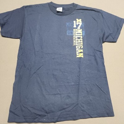 Delta Pro Weight Michigan Wolverines Youth Xl T Shirt Blue Graphic Tee 138