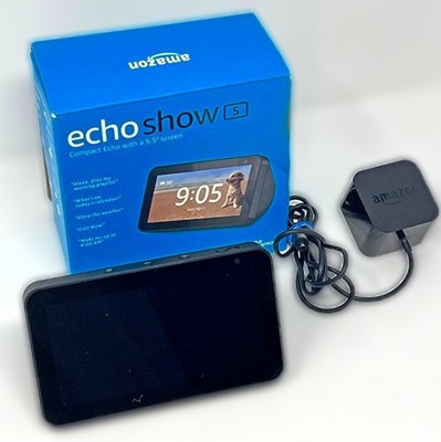 Amazon Echo Show 5 2nd Gen Smart Display Alexa w/ Box & Power Adapter Tested