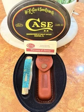 CASE XX USA 6254 TRAPPER 2007  KNIFE AMBER BONE MINT