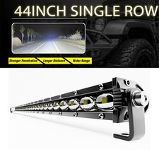 44in 46in 126W Single Row LED Light Bar Combo Beam 6D Reflectors for Offroad SUV