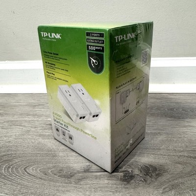 SEALED TP-LINK AV500 2-PORT Passthrough Powerline Starter Kit F-5 TL-PA4020P