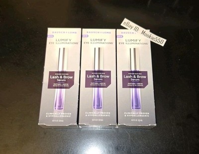 3 Box Bausch+Lomb LUMIFY Eye Illuminations Lash & Brow Serum 0.12 oz (3.8mL) 