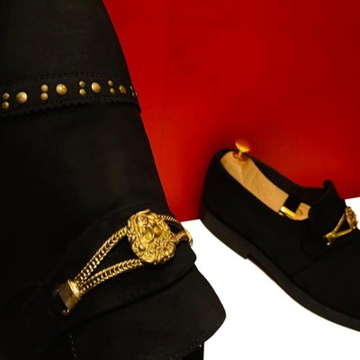 Men’s Gianni Versace suede loafers! Versace Men main image 4