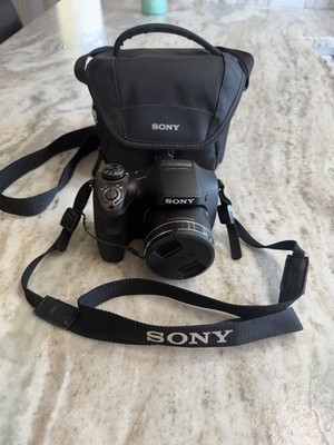 Sony Cyber-Shot DSC-H300 Digital Camera 20.1MP Optical SteadyShot Black EUC