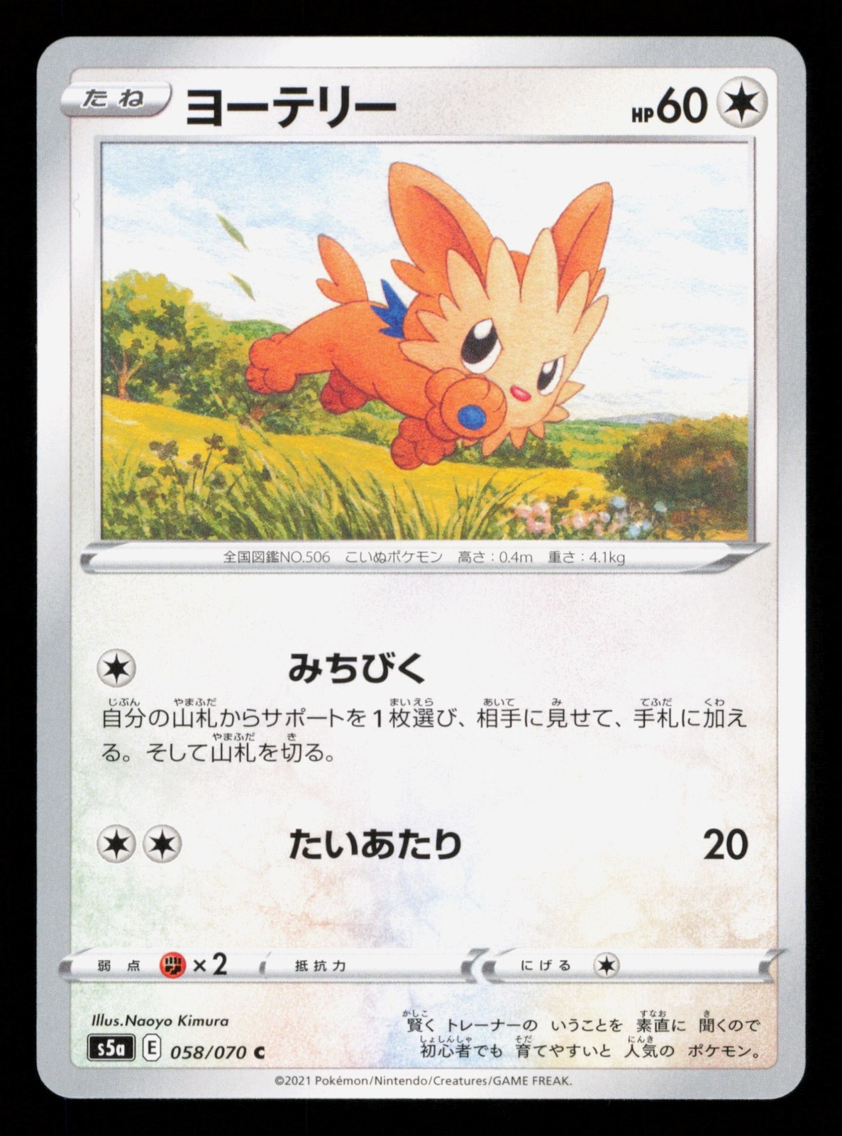 Lillipup 058/070 Matchless Fighters Pokemon Common Japanese NM-1