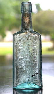 ANTIQUE CENTER POST BARRY'S TRICOPHEROUS FOR THE HAIR BOTTLE NEW YORK