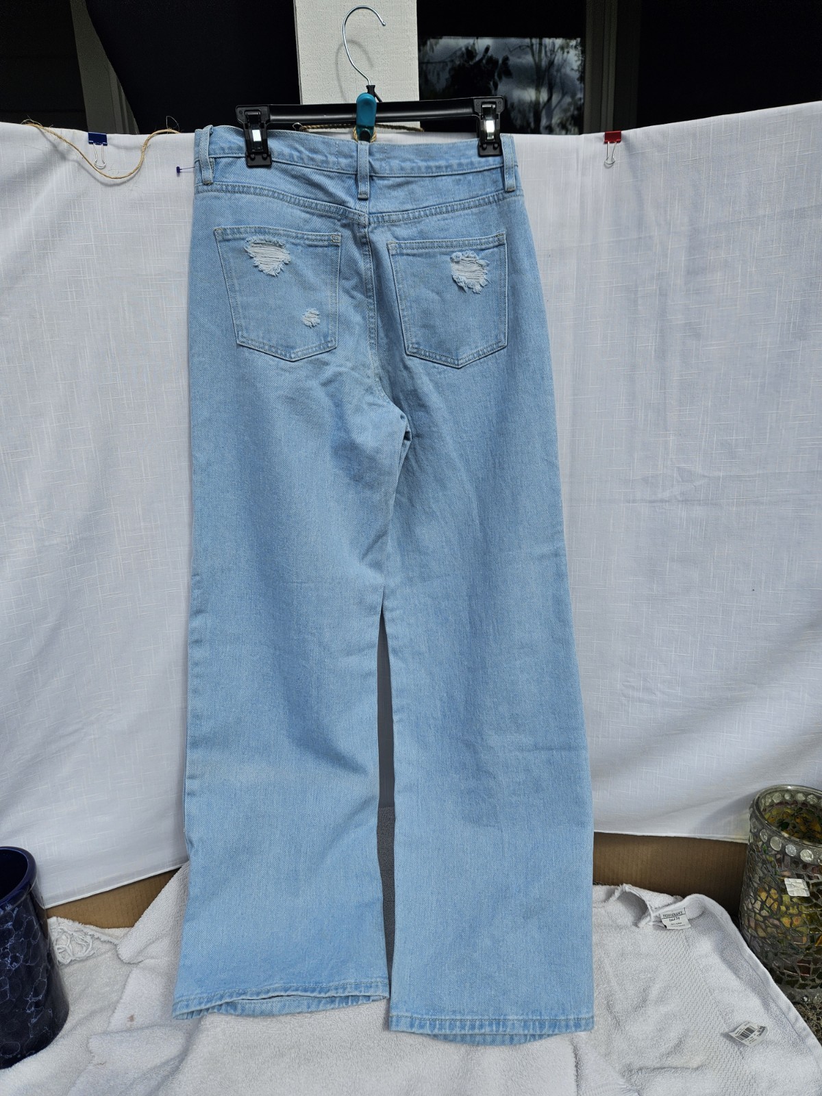 Fashionova Destressed Style Denim Jeans Women's Sz 7 See Pictures For Details image 2