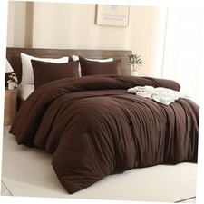 Earthy Brown California King Comforter, 3 Pieces Oversized King Comforter