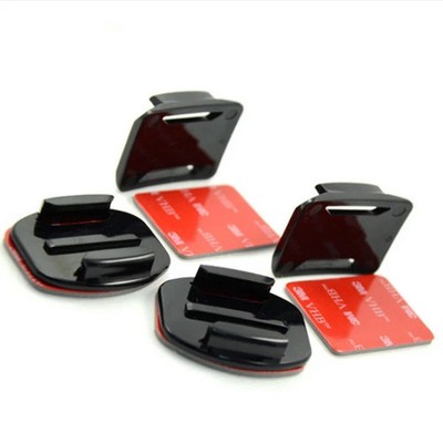 4x Flat & 4x Curved Mounts inc 3M VHB Adhesive Sticky Sticker Pads GoPro Go Pro