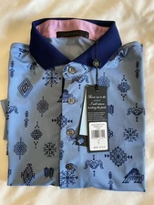 Greyson- Short Sleeve Golf Polo Shirt -Size Small