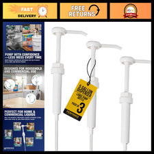 5 Gallon Pump Dispenser Set - Ideal for Buckets, Jugs Bottles, Shampoo Deter