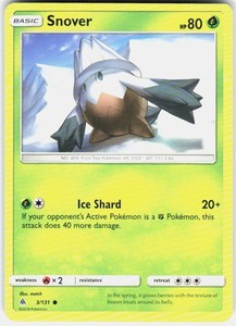 Snover 3/131 Forbidden Light Common Pokemon Card