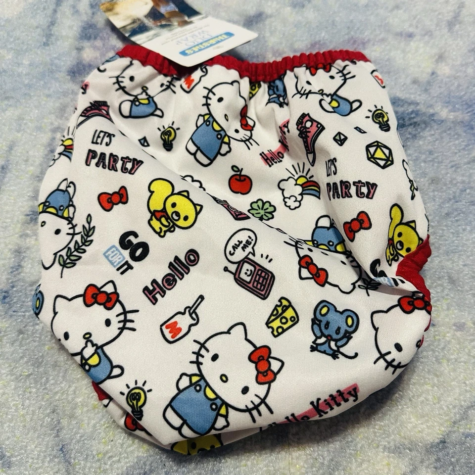 Thirsties Duo Cover Size 2 Snap Hello Kitty My Friends Diaper NWT - Image 2 of 2