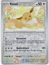 Eevee 135/167 Common Twilight Masquerade Pokemon Reverse Holo Near Mint