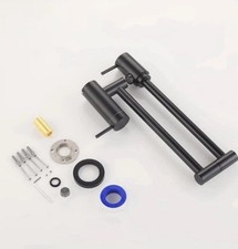 Pot Filler Matte Black, Commercial Wall Mount Kitchen Sink Pot Filler Faucet