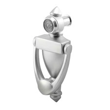 9/16 In. Satin Nickel Bore 180-Degree View Angle Door Knocker and Viewer